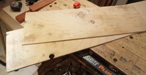 at last, a couple of dead knots fell out during the re-sawing that I will patch with dutchmen.jpg at last, a couple of dead knots fell out during the re-sawing that I will patch with dutchmen.jpg